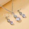 European and American cross-border best-selling women's jewelry, light luxury evening dress accessories, 3-piece set, bracelet, necklace, earrings Application Scenario